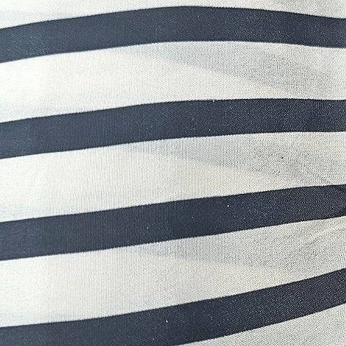 Off White Stripes Crepe Fabric - EA5082 - EA5082 - Flat fabric