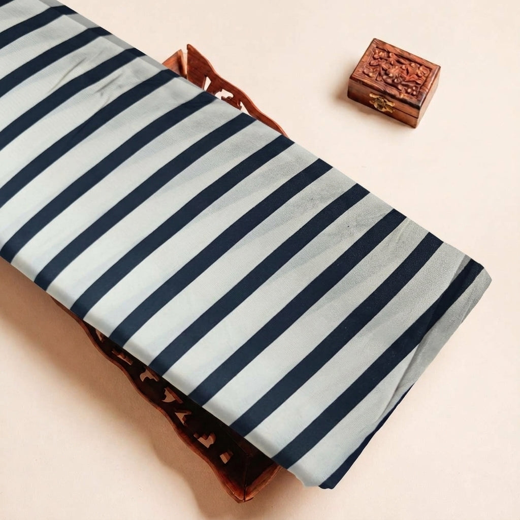 Off White Stripes Crepe Fabric - EA5082 - EA5082 - tray_3