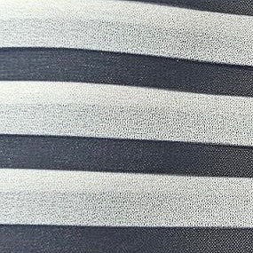 Off White Stripes Georgette Fabric - EA5085 - EA5085 - Flat fabric