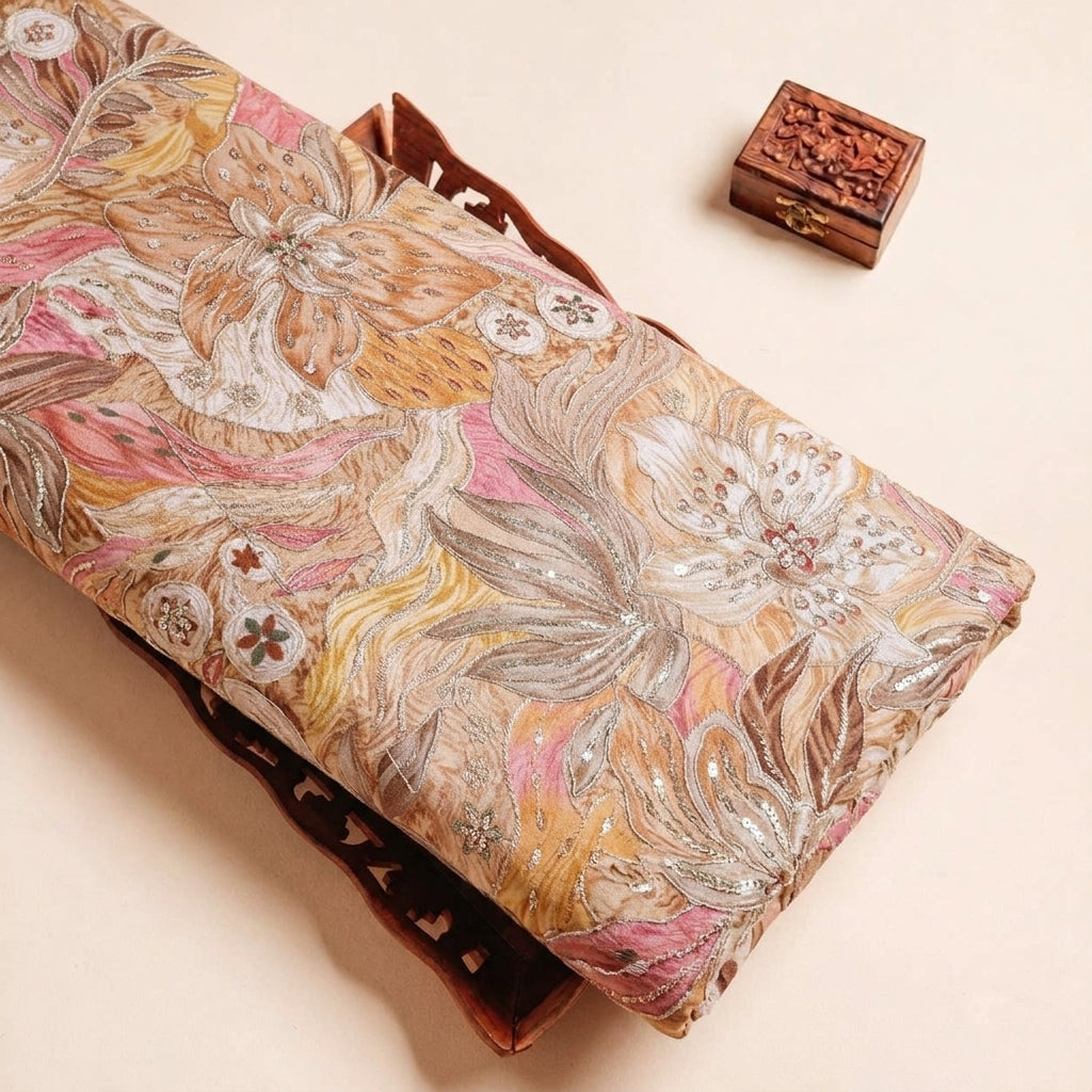 Embroidery Crepe Fabric - EA5090 - tray_3