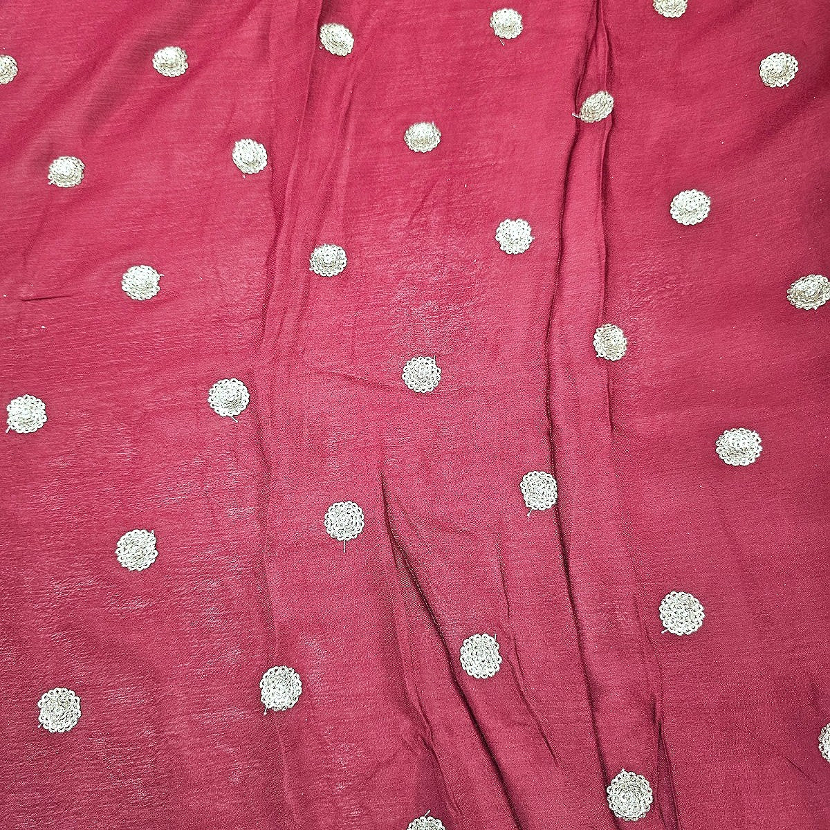 Embroidery Chinnon Fabric - EA5147 - Flat fabric