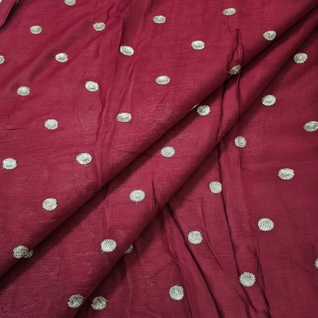 Embroidery Chinnon Fabric - EA5147 - folds