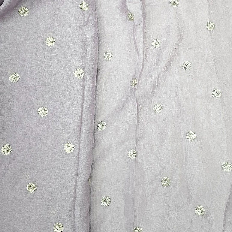 Embroidery Chinnon Fabric - EA5149 - Flat fabric