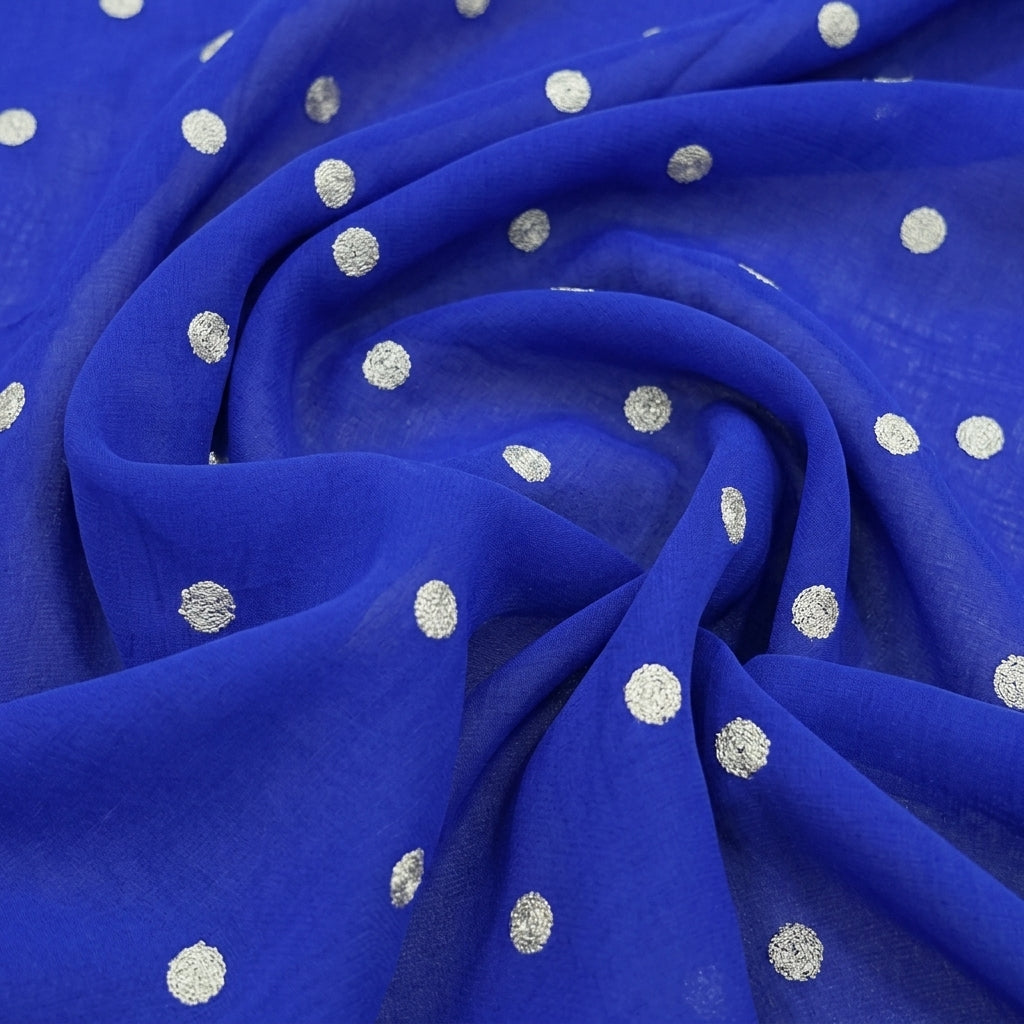Embroidery Chinnon Fabric - EA5153 - Swirl