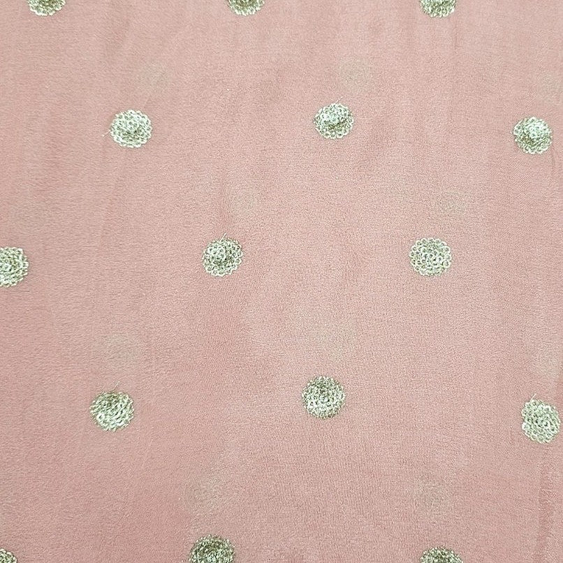 Embroidery Chinnon Fabric - EA5157 - Flat fabric