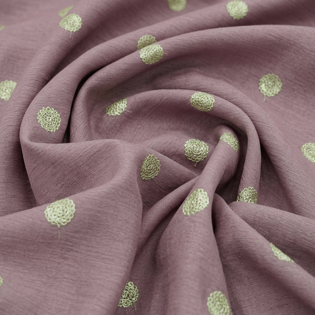 Embroidery Chinnon Fabric - EA5163 - Swirl