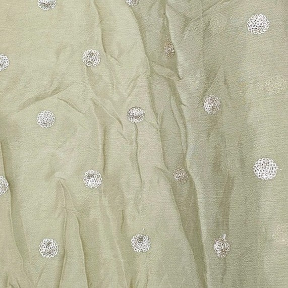 Embroidery Chinnon Fabric - EA5166 - Flat fabric