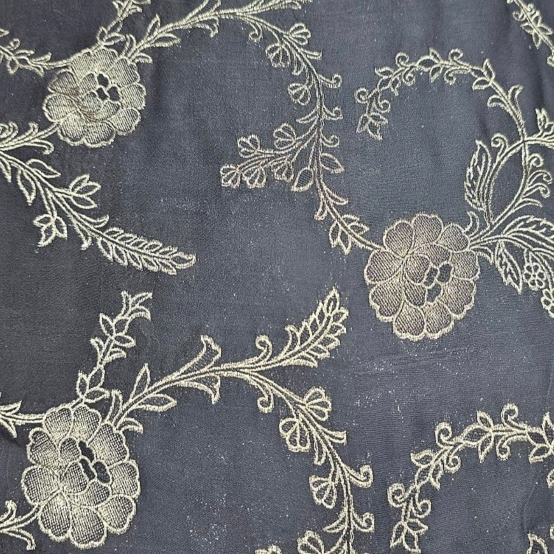 Floral Viscose Organza Fabric - EA5173 - Flat fabric