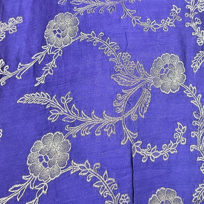 Floral Viscose Organza Fabric - EA5174 - Flat fabric