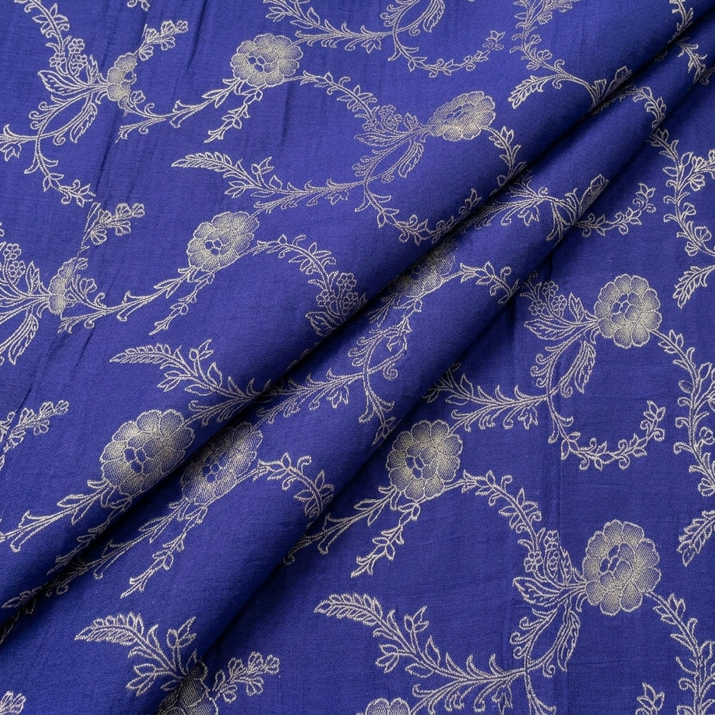 Floral Viscose Organza Fabric - EA5174 - folds