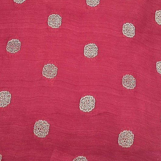 Floral Viscose Organza Fabric - EA5178 - Flat fabric