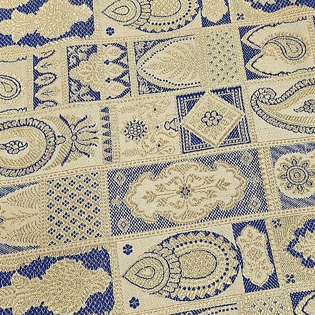 Paisley Banaras Fabric - EA5179 - Flat fabric