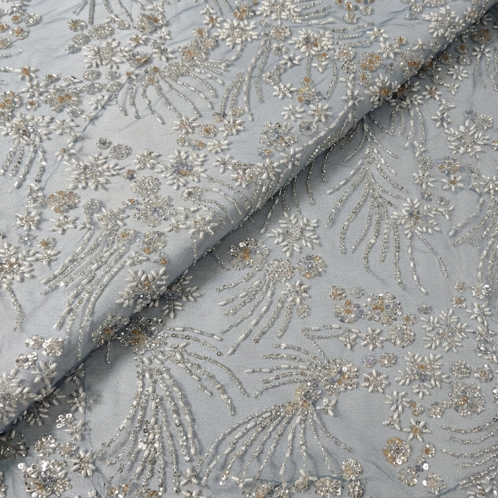 Embroidery Net Fabric - EA5184 - folds