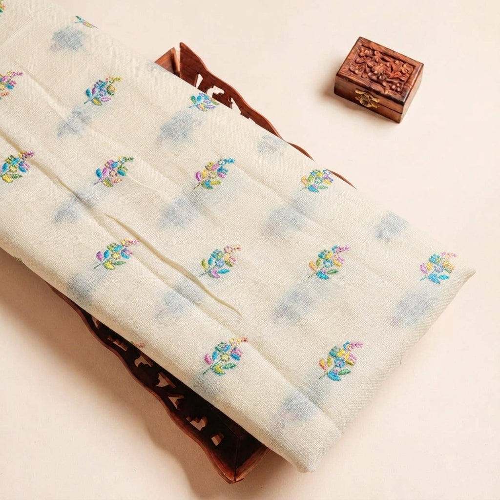 Embroidery Linen Fabric - EA5224 - tray_3