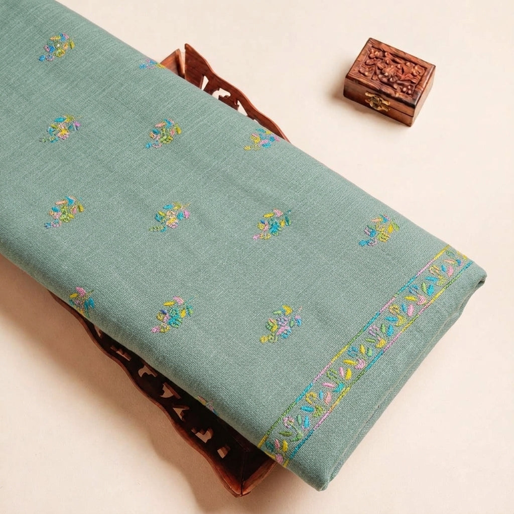 Embroidery Linen Fabric - EA5228 - tray_3