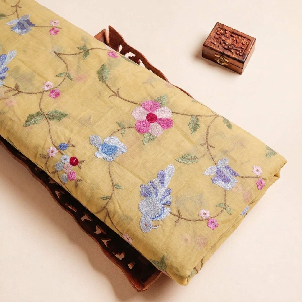 Embroidery Chanderi Fabric - EA5248 - tray_3