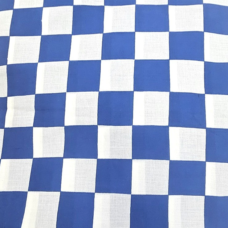 Checked Cotton Fabric - EA5252 - Flat fabric