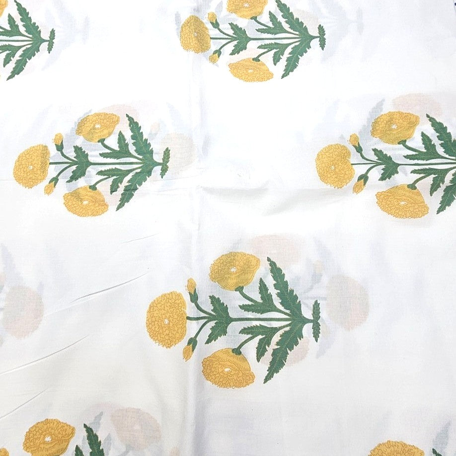 Floral Cotton Fabric - EA5253 - Flat fabric