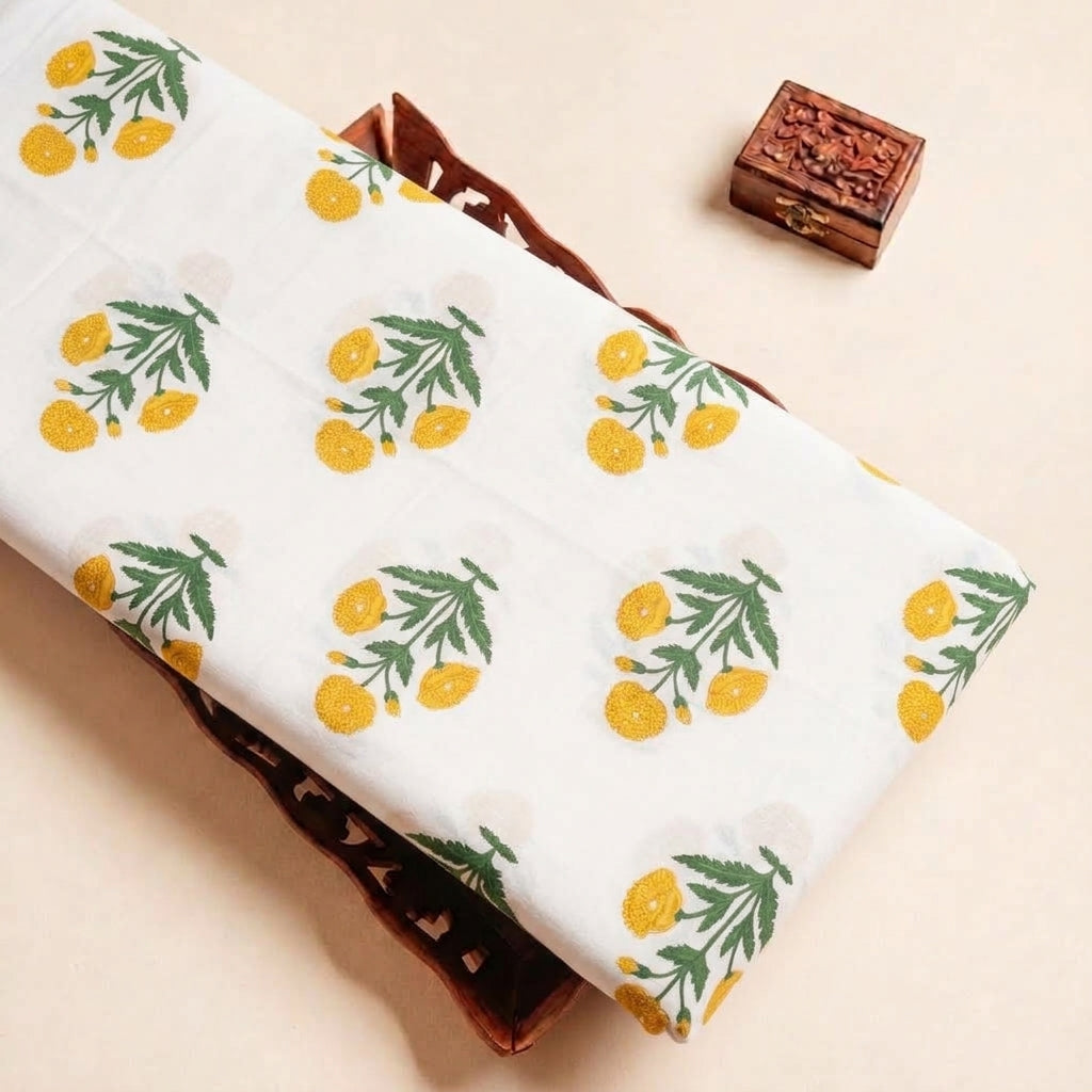 Floral Cotton Fabric - EA5253 - tray_4