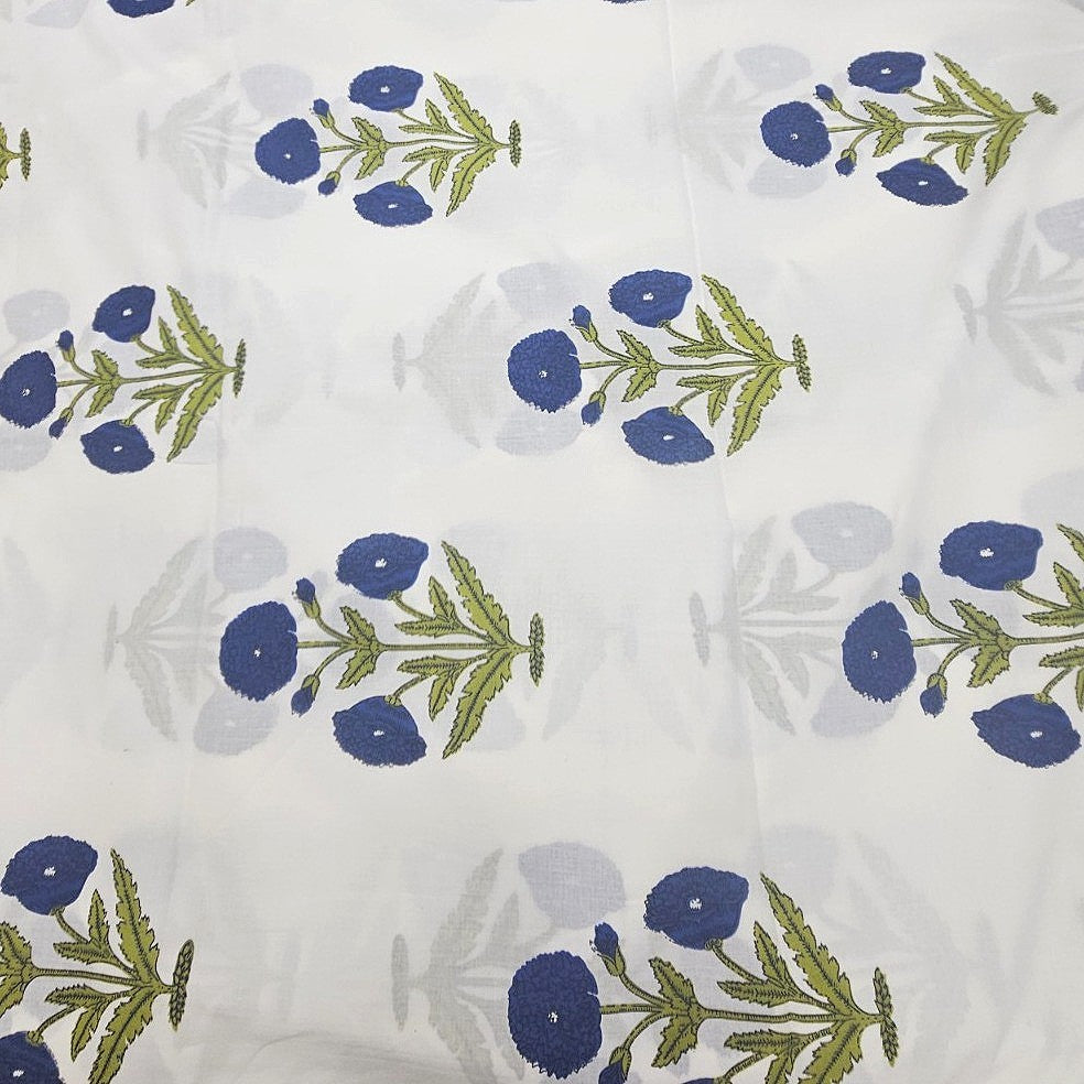 Floral Cotton Fabric - EA5255 - Flat fabric
