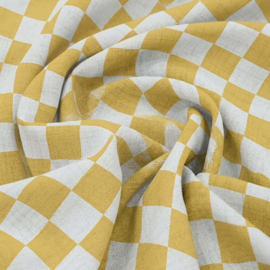 Checked Cotton Fabric - EA5256 - Swirl