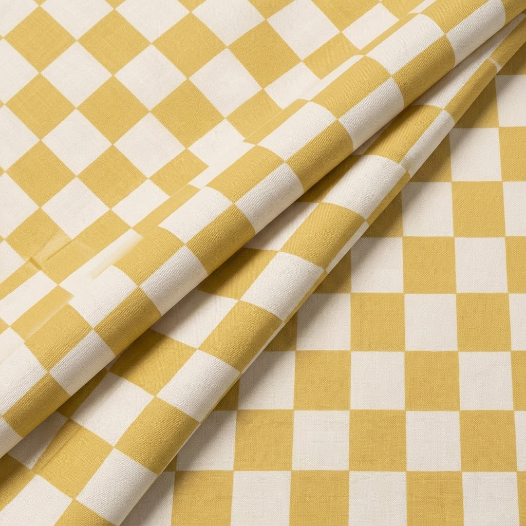 Checked Cotton Fabric - EA5256 - folds