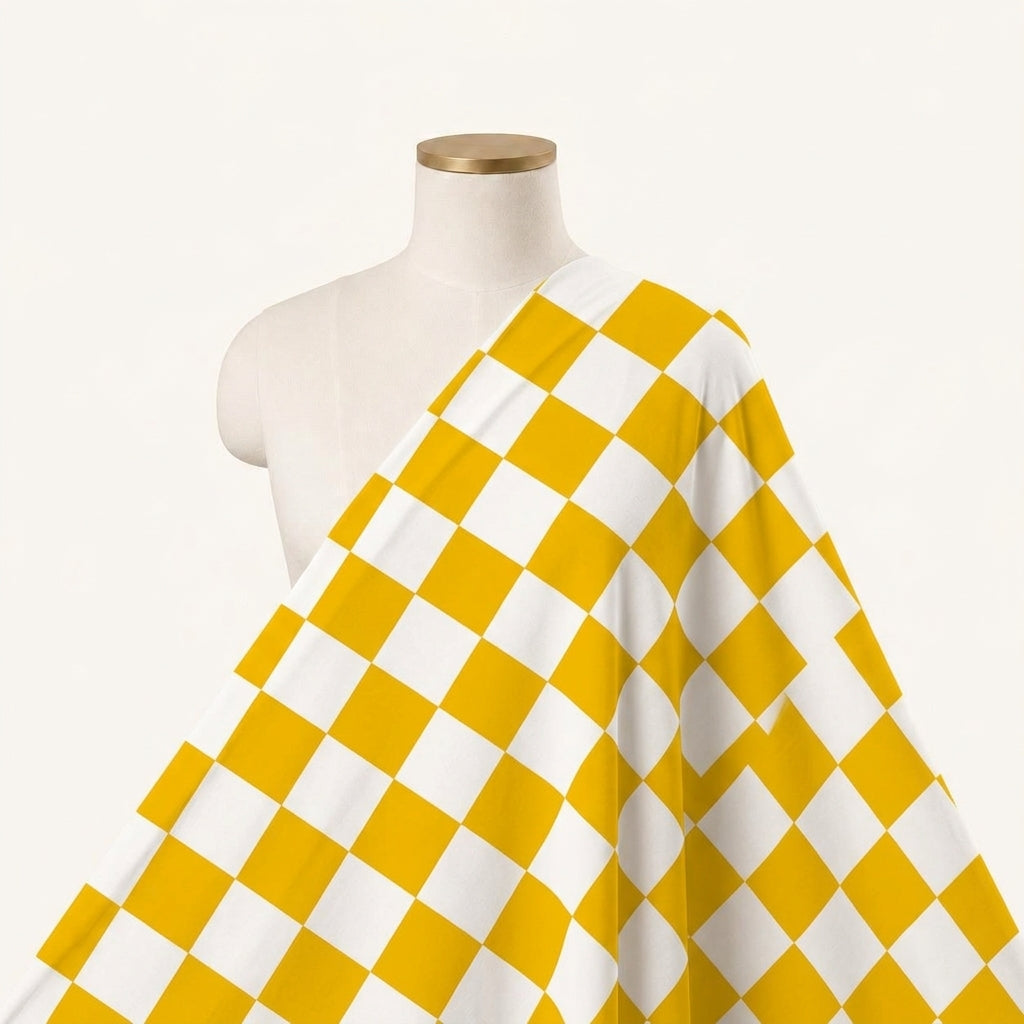 Checked Cotton Fabric - EA5256 - saree_drape