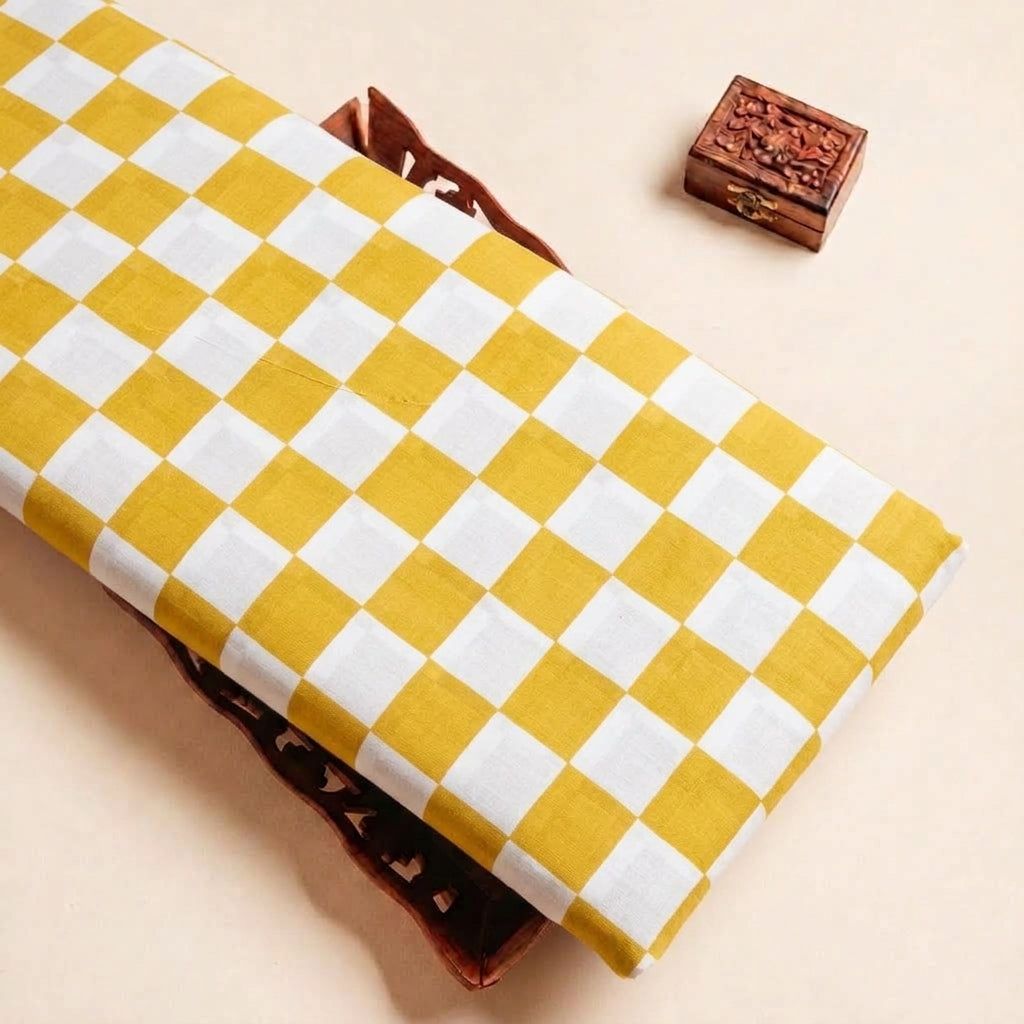 Checked Cotton Fabric - EA5256 - tray_4