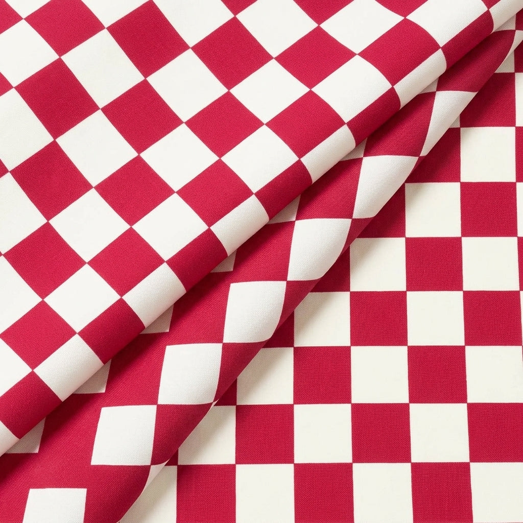 Checked Cotton Fabric - EA5258 - folds