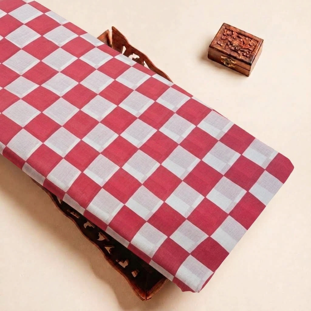 Checked Cotton Fabric - EA5258 - tray_4