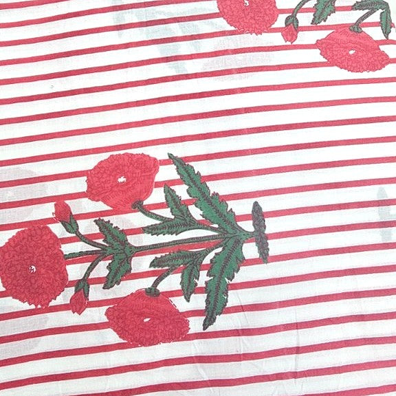Floral Cotton Fabric - EA5259 - Flat fabric