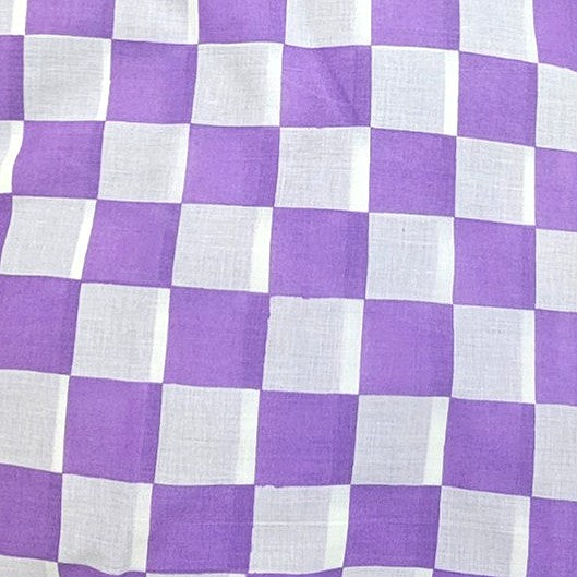 Checked Cotton Fabric - EA5260 - Flat fabric