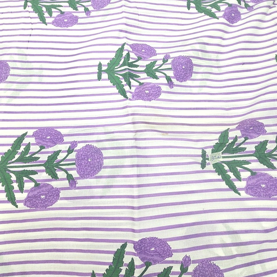 Floral Cotton Fabric - EA5261 - Flat fabric
