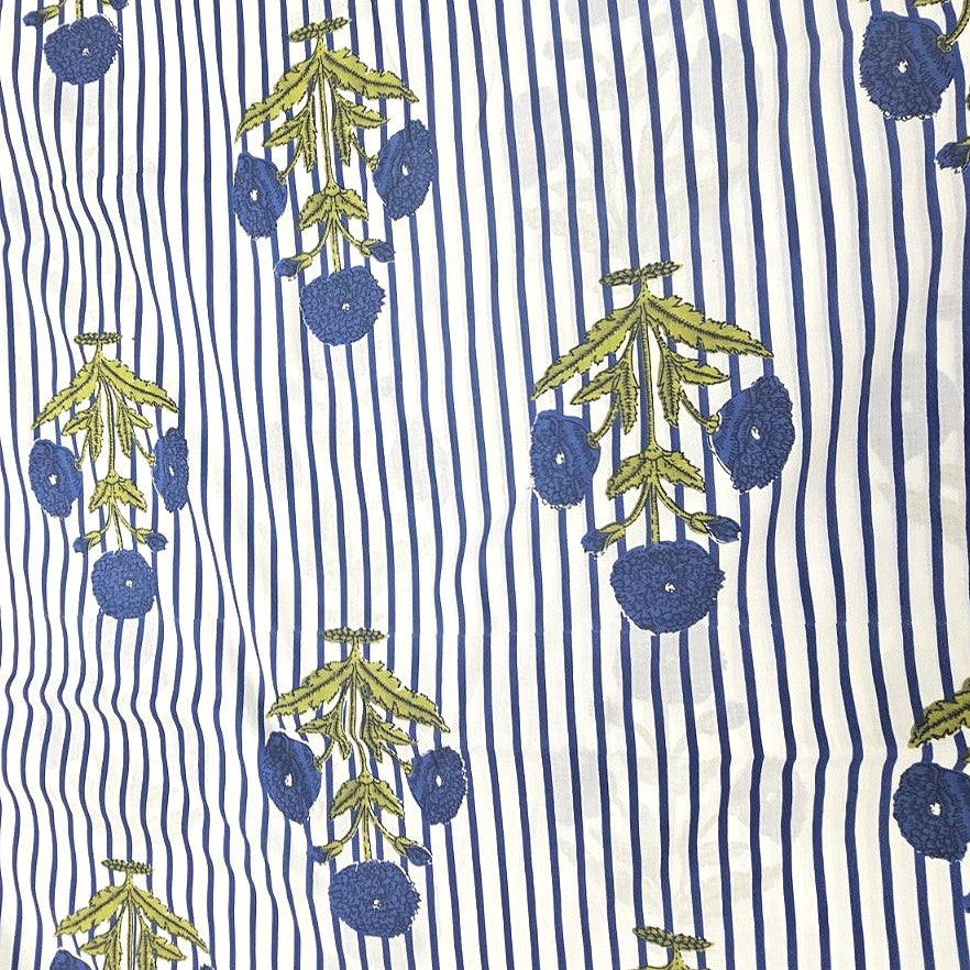 Floral Cotton Fabric - EA5262 - Flat fabric