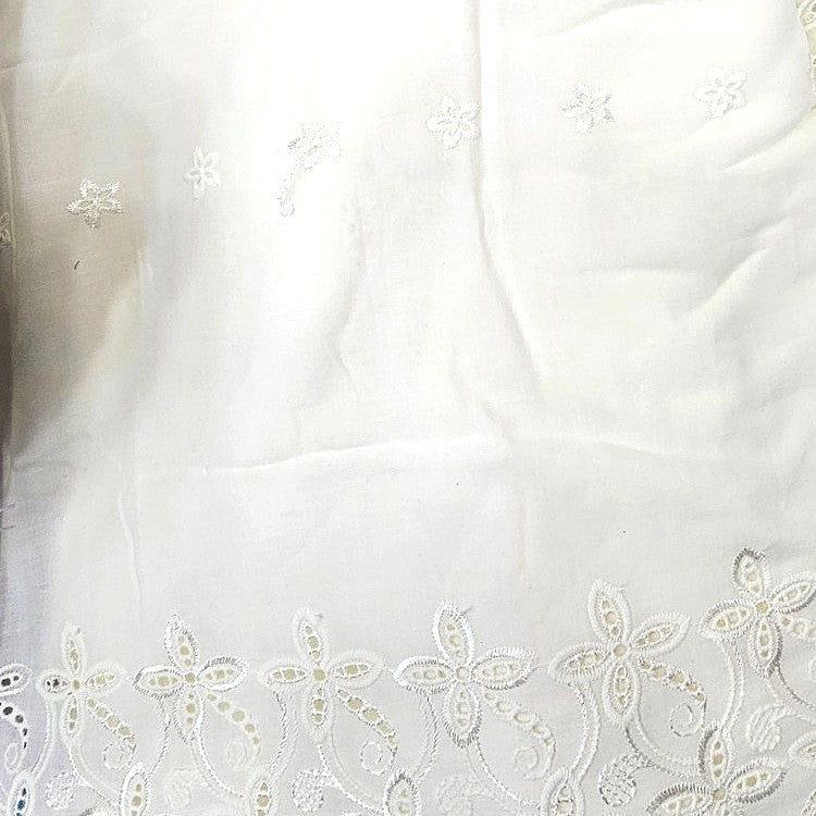 Embroidery Cotton Fabric - EA5279 - Flat fabric