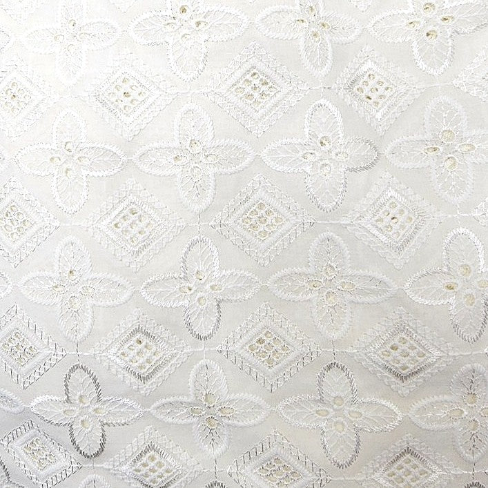Embroidery Cotton Fabric - EA5301 - Flat fabric