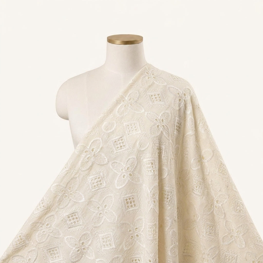Embroidery Cotton Fabric - EA5301 - saree_drape