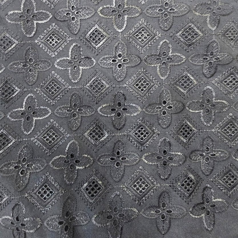 Embroidery Cotton Fabric - EA5302 - Flat fabric