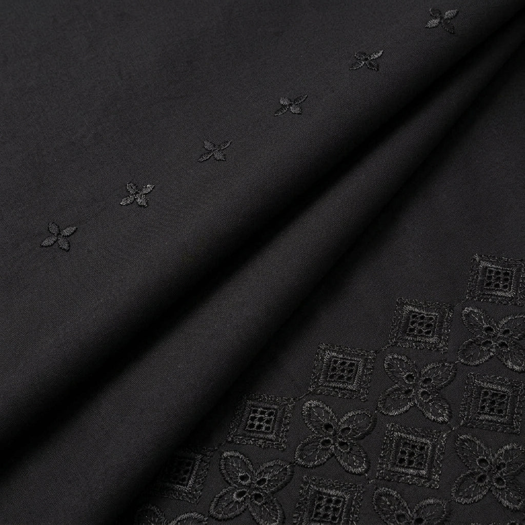 Embroidery Cotton Fabric - EA5304 - folds