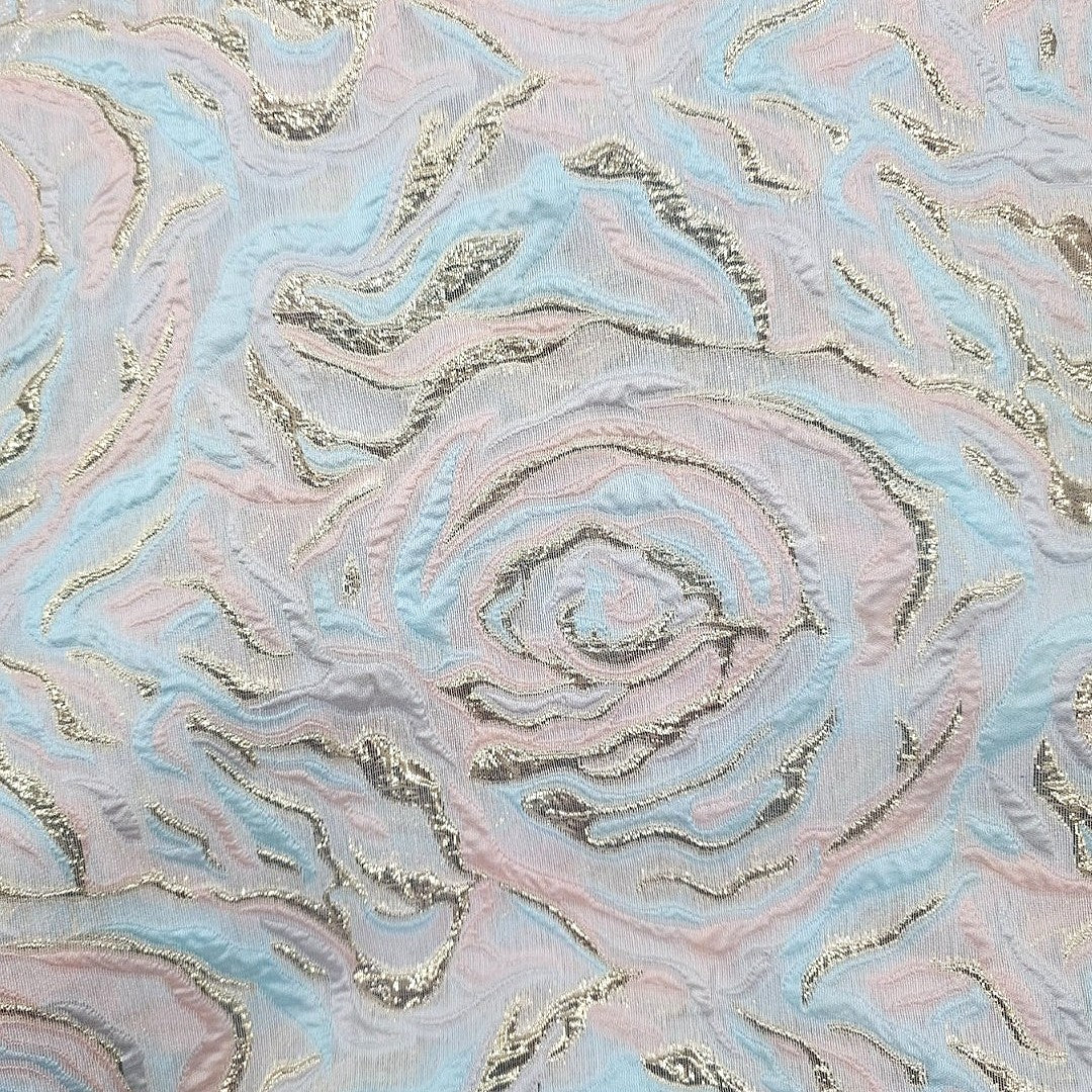 Embossed Organza Fabric - EA5305 - Flat fabric