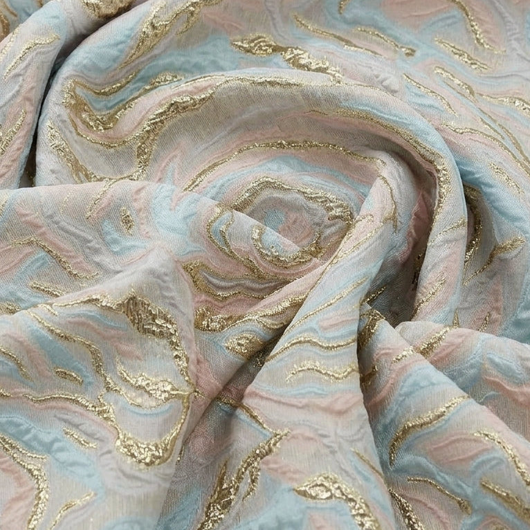 Embossed Organza Fabric - EA5305 - Swirl Smooth
