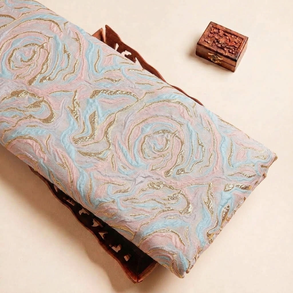 Embossed Organza Fabric - EA5305 - tray_4