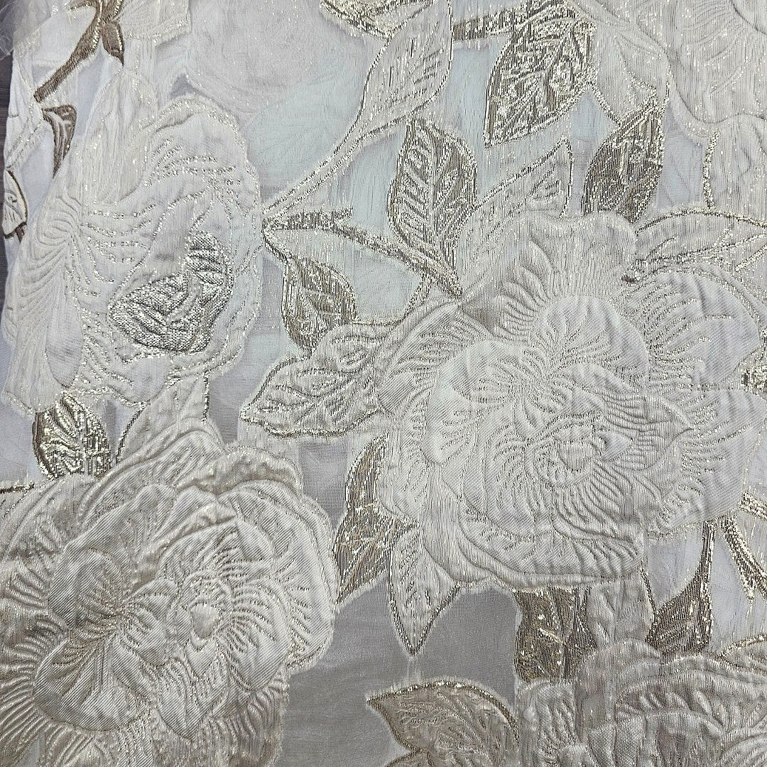 Embossed Organza Fabric - EA5309 - Flat fabric