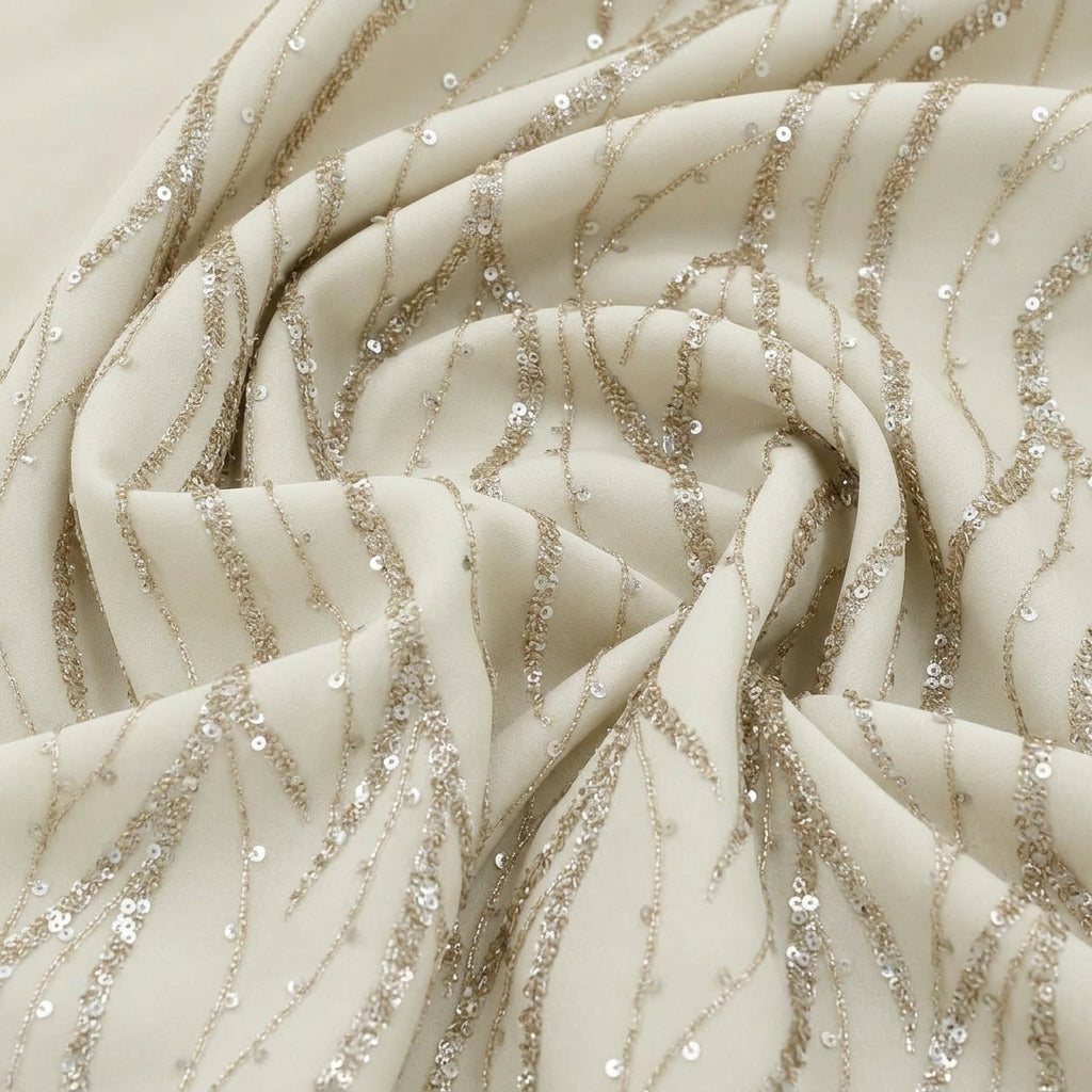 Embroidery Net Fabric - EA5312 - Swirl Smooth
