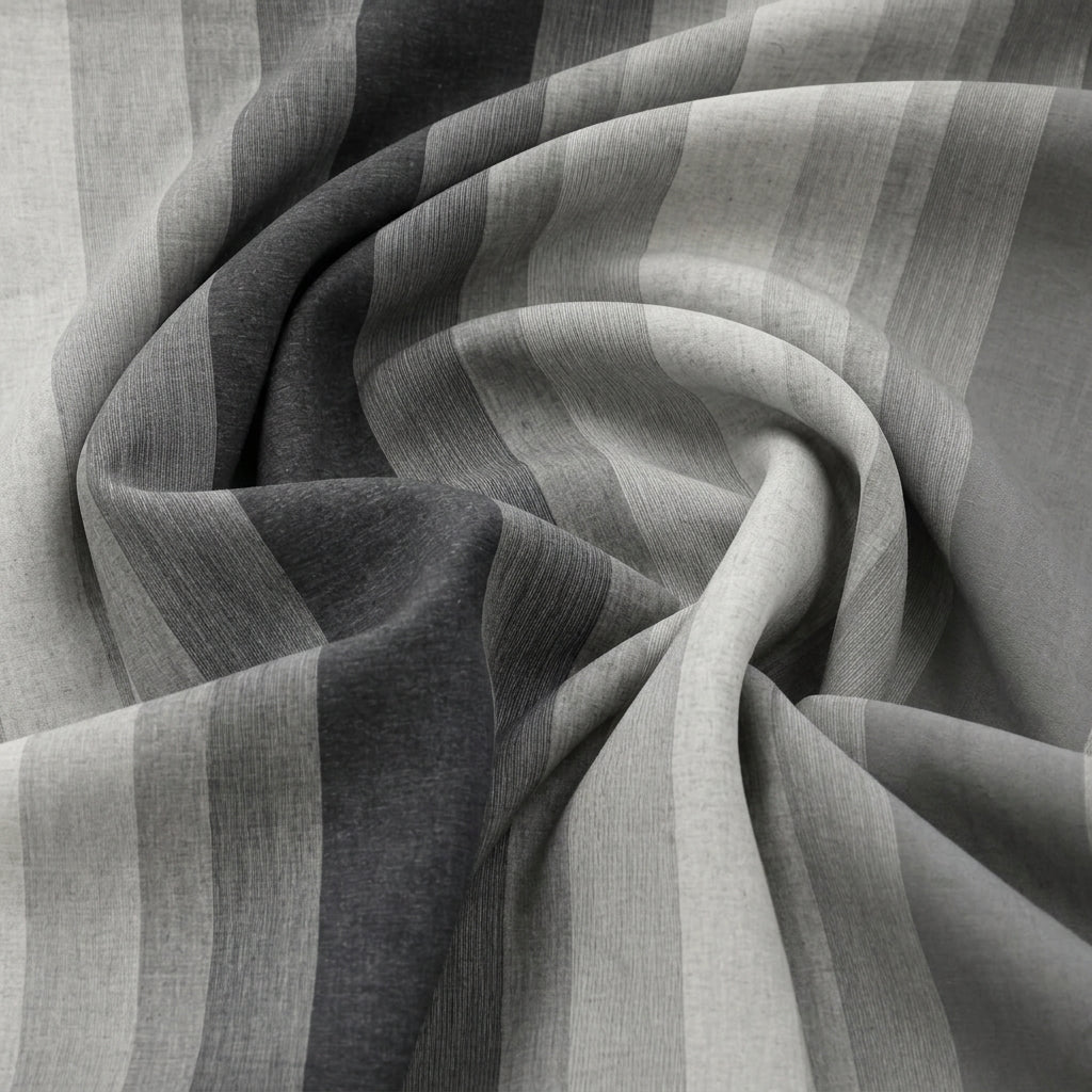 Swirled Multicolor Shaded Cotton Fabric Showing Drape