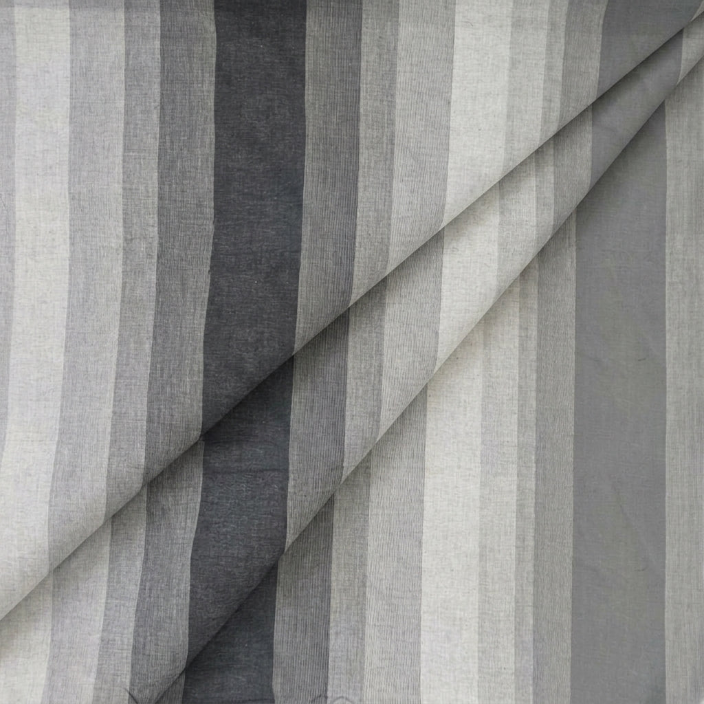Folded Multicolor Shaded Cotton Fabric