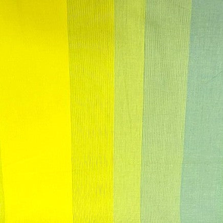 Green Shaded Cotton Fabric, laid flat