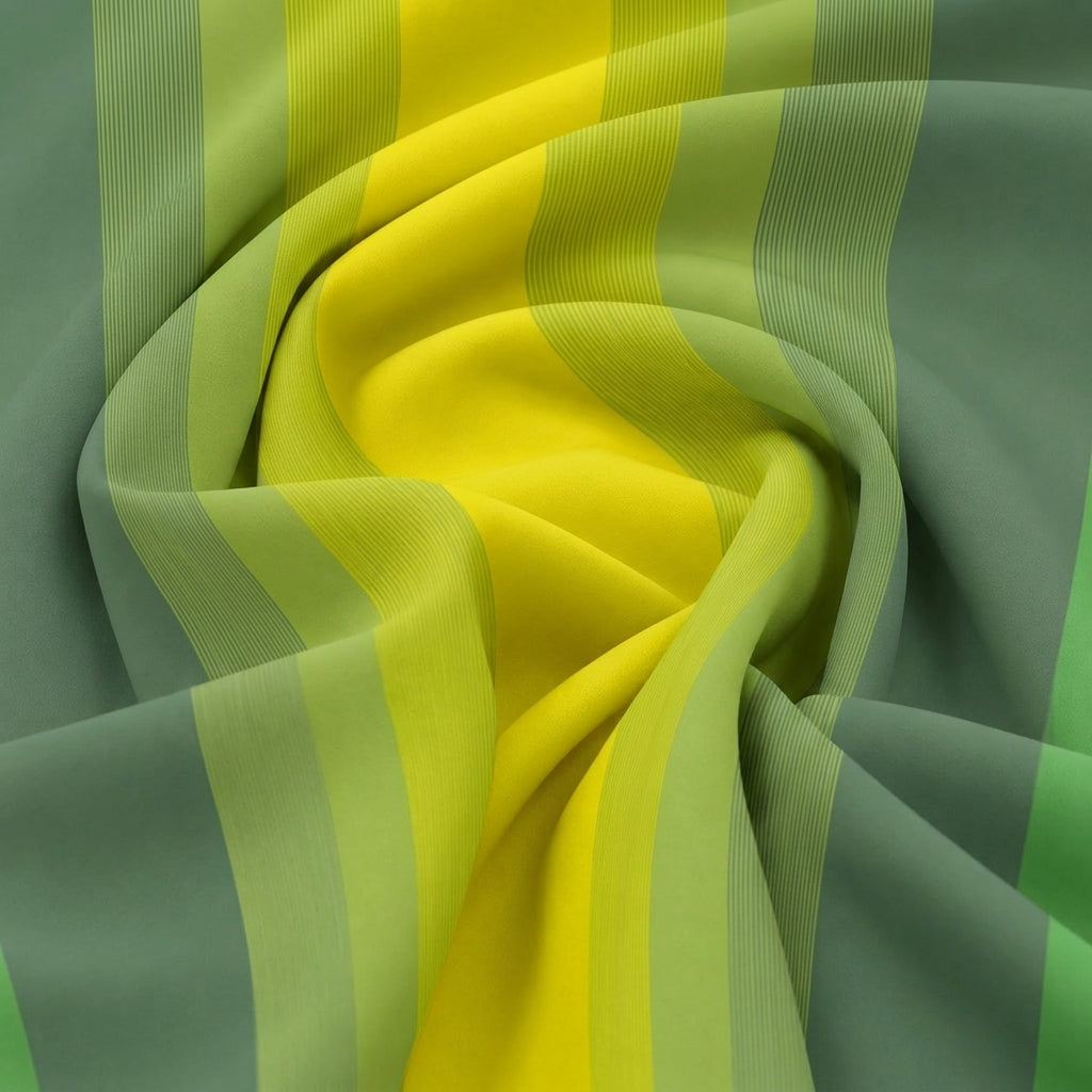 Swirled Multicolor Shaded Cotton Fabric Showing Drape