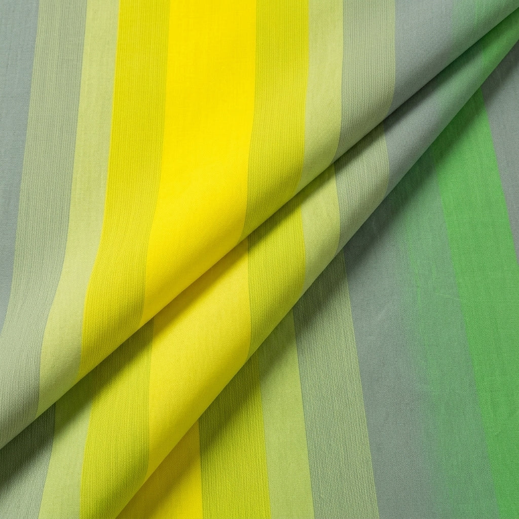 Folded Multicolor Shaded Cotton Fabric