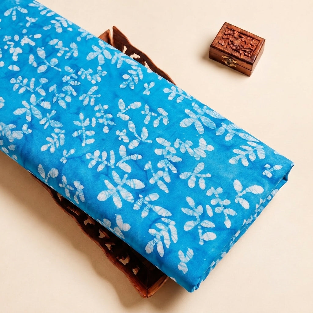 Blue Batik Cotton Fabric